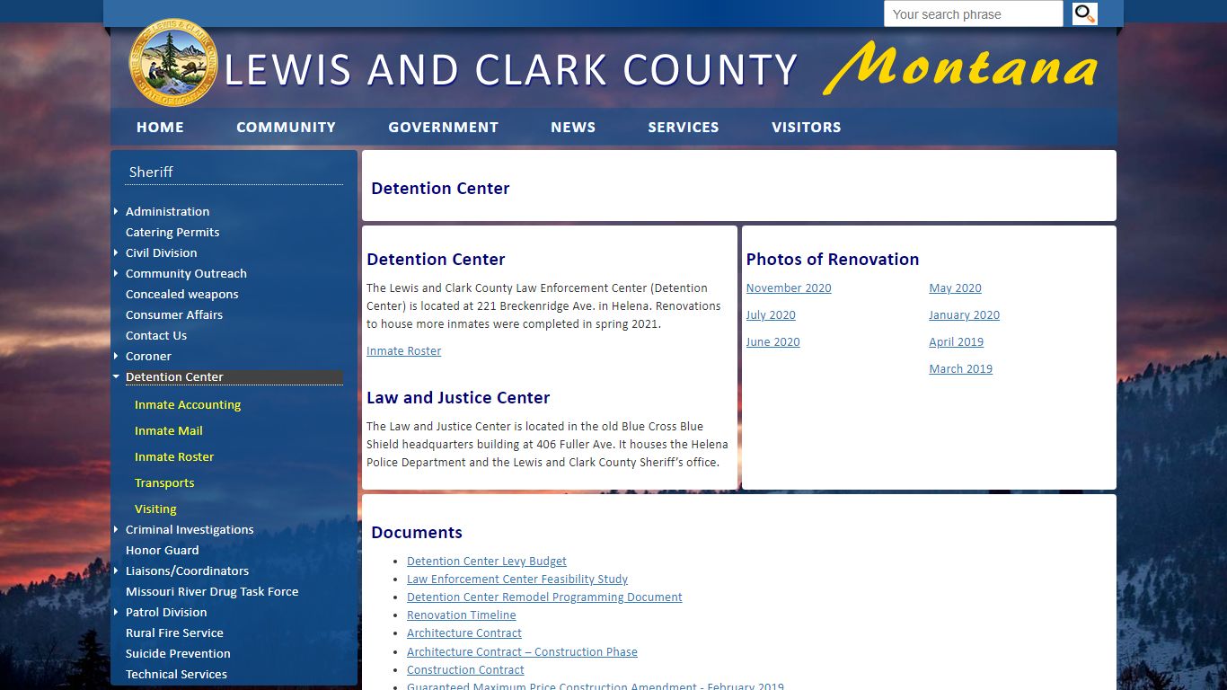 Lewis and Clark County: Detention Center